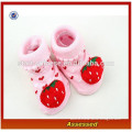 Hosiery Manufacturers Korea Fashion 3D Pattern Baby shoe socks /Custom Non-slip Toddler Socks/ Cute Pink Socks---AMY1541